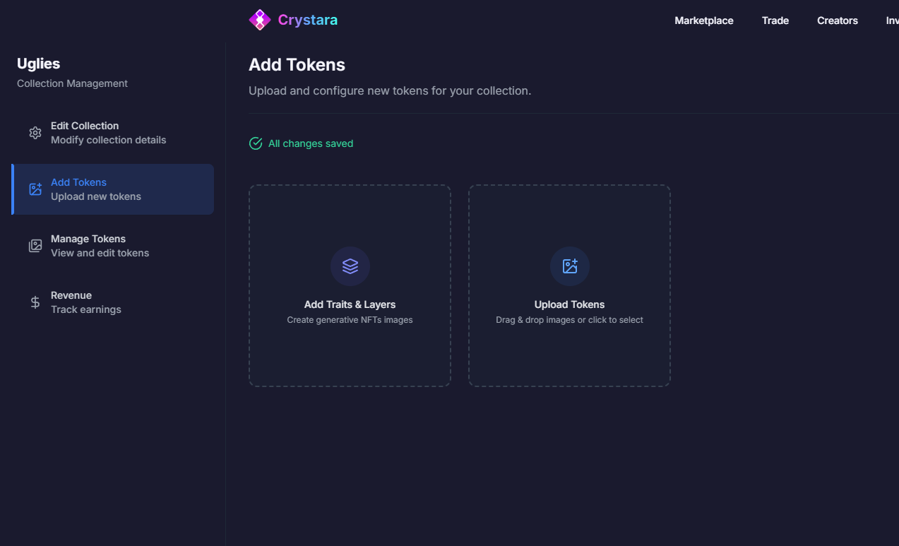 Add Traits &amp; Layers Button