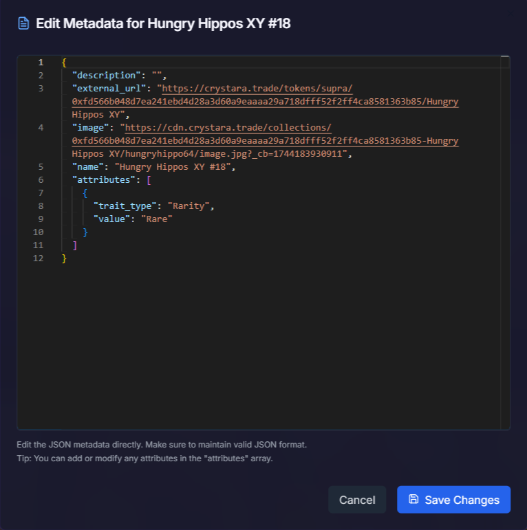 Metadata Editor